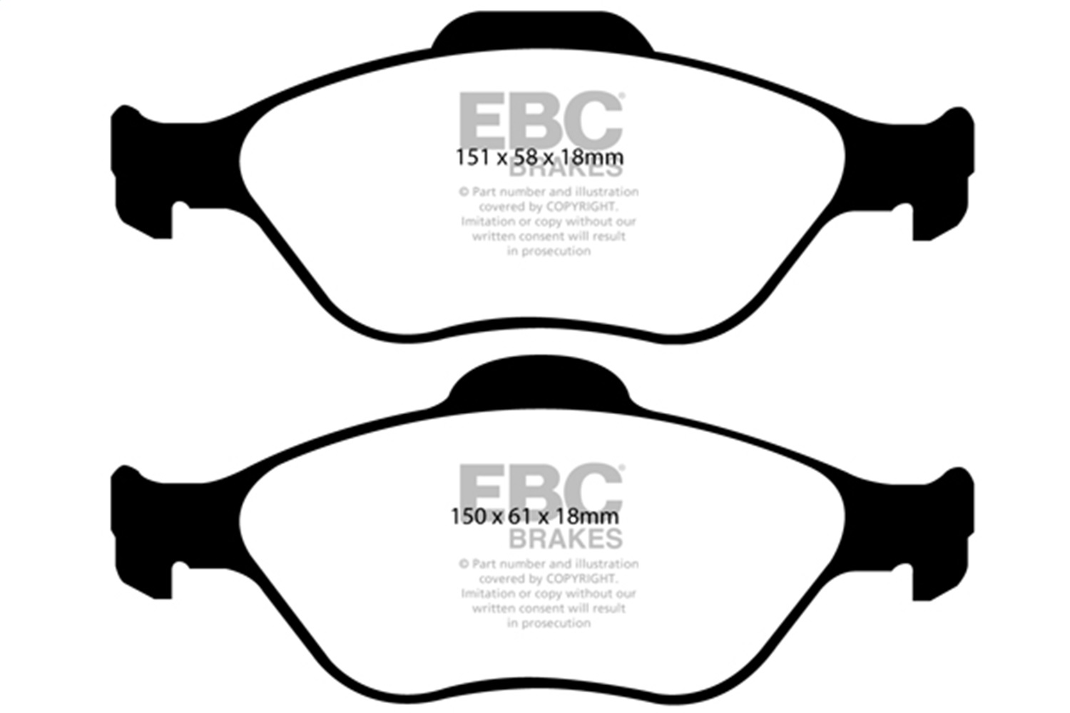 EBC Brakes DP2197/2 Greenstuff 2000 Series Sport Brake Pads