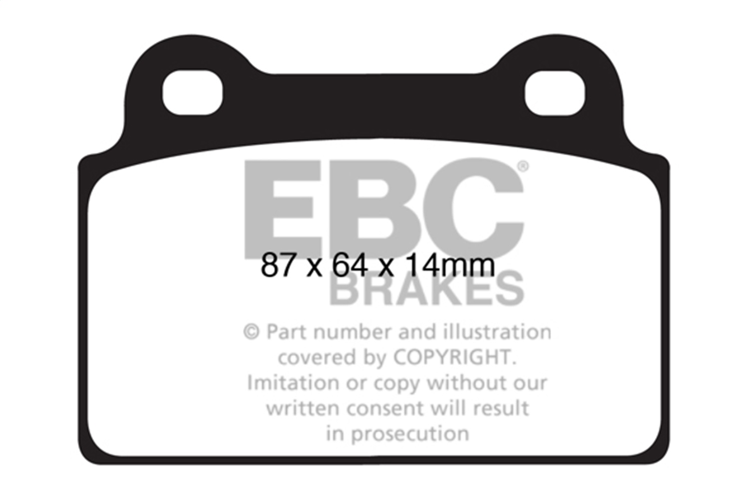 EBC BRAKES YELLOWSTUFF PADS-DP41985R-Rear