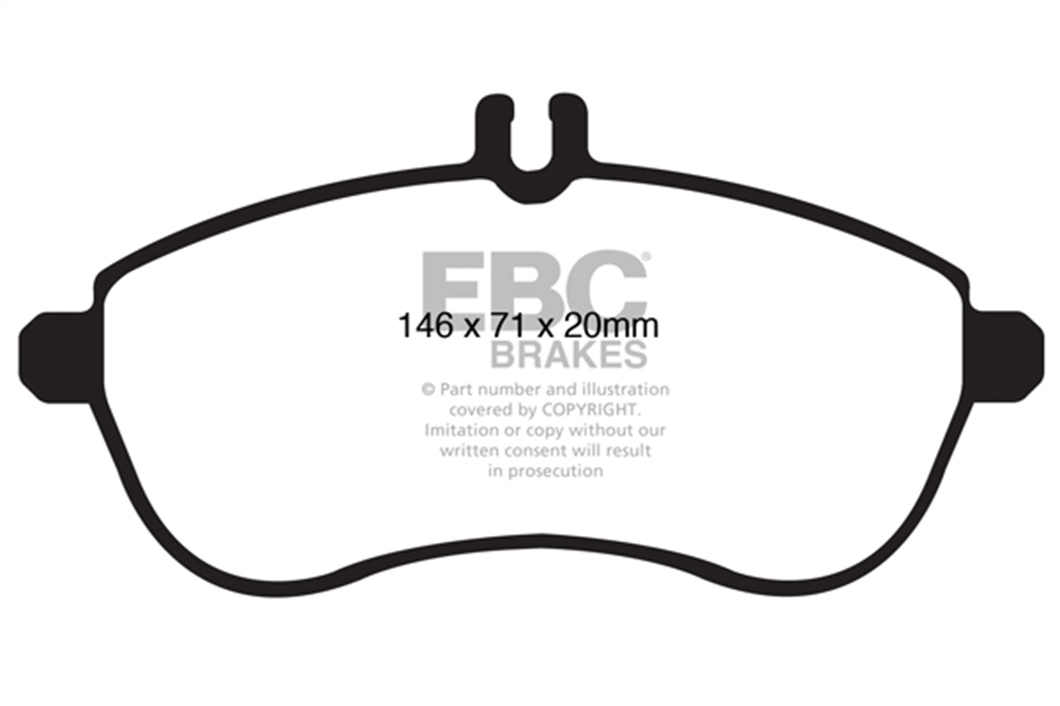 EBC Brakes DP31989C Redstuff Ceramic Low Dust Brake Pads