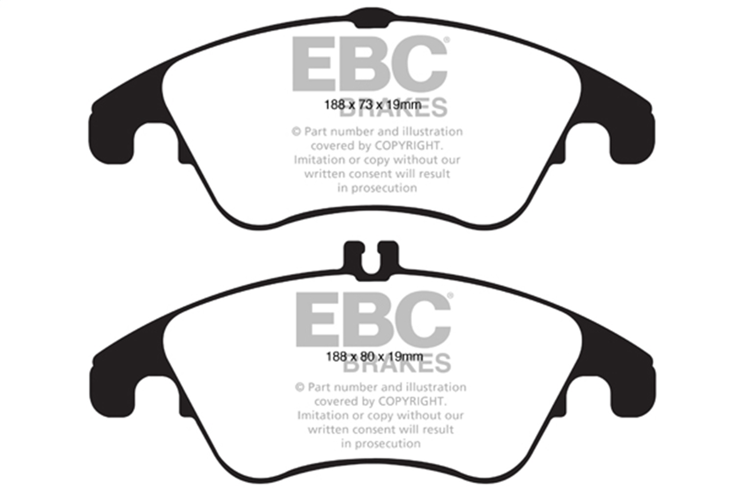 EBC Brakes DP31991C Redstuff Ceramic Low Dust Brake Pads