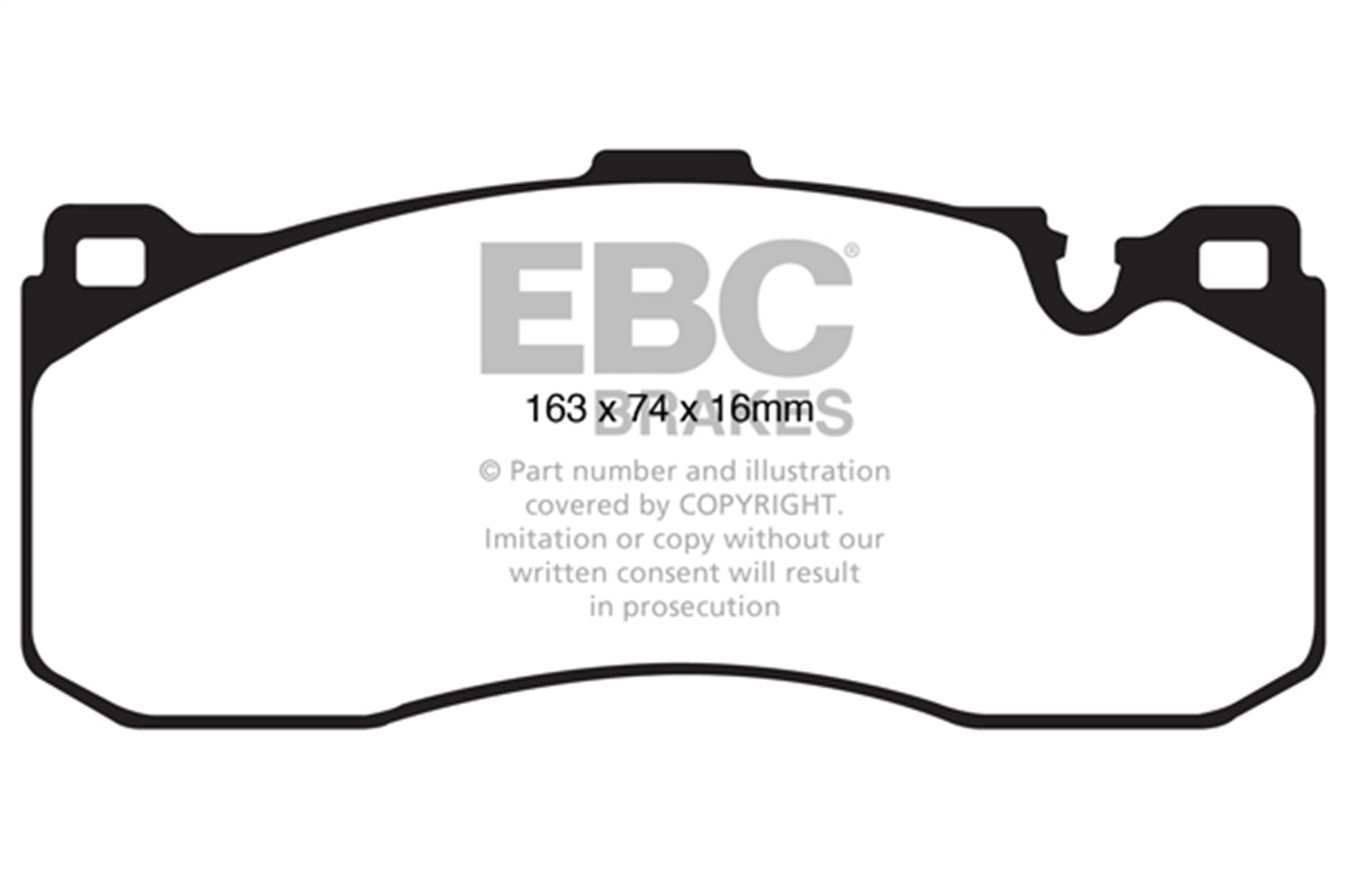 EBC Brakes DP41995R Yellowstuff Street And Track Brake Pads Fits 08-13 135i