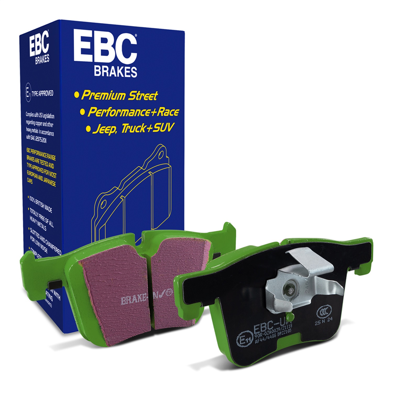 EBC Brakes DP22105 Greenstuff 2000 Series Sport Brake Pads