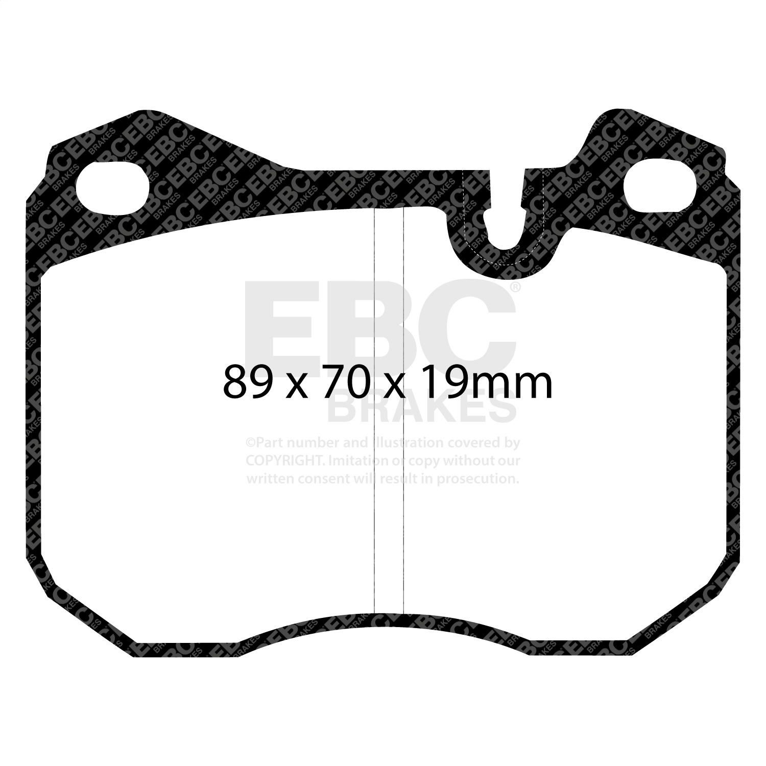 EBC Brakes DP4345R Yellowstuff Street And Track Brake Pads Fits 924 928 944