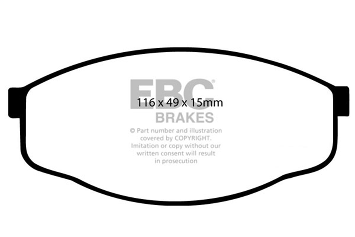 EBC Brakes DP6419 6000 Series Greenstuff Truck/SUV Brakes Disc Pads