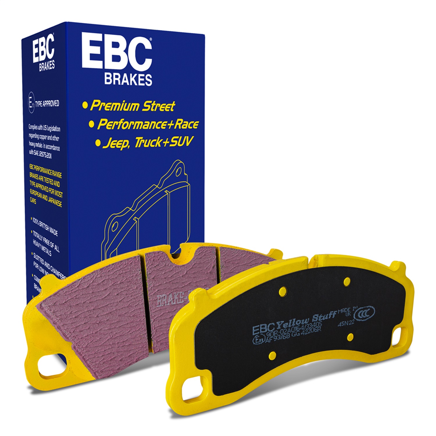 EBC DP42206R Yellowstuff Pads - Front