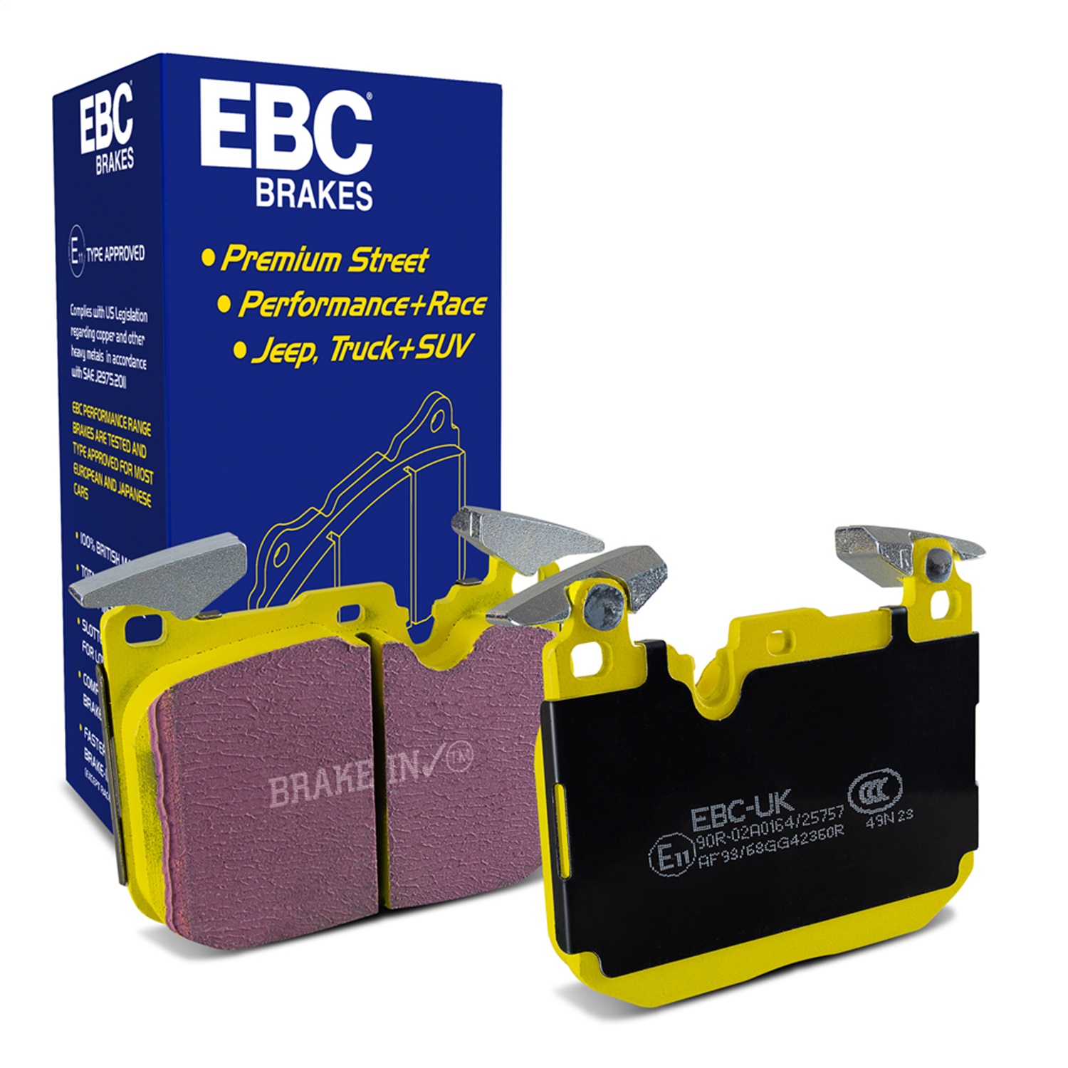 EBC Brakes DP42360R Yellowstuff Street And Track Brake Pads Fits 15-18 M2 M3 M4