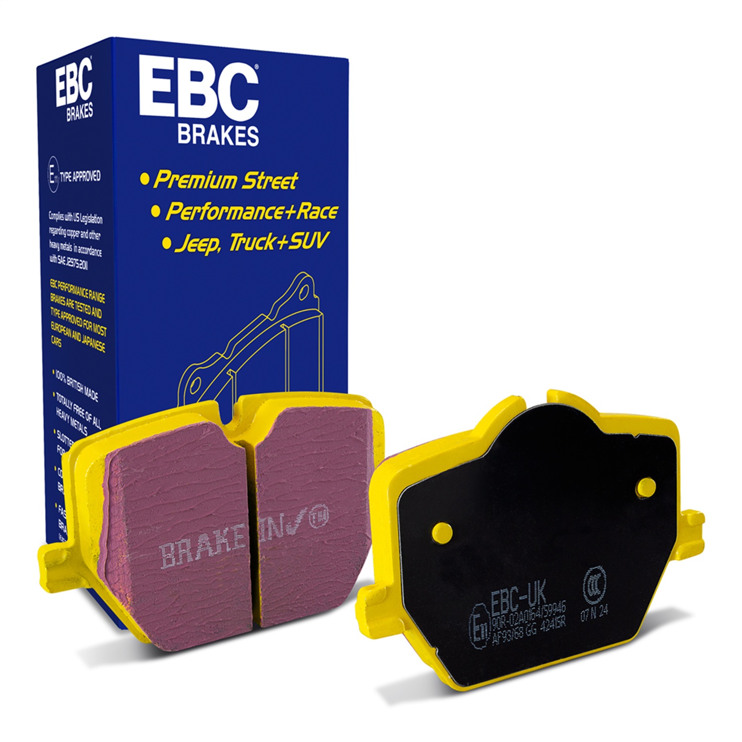 EBC Brakes DP42415R Yellowstuff Street And Track Brake Pads