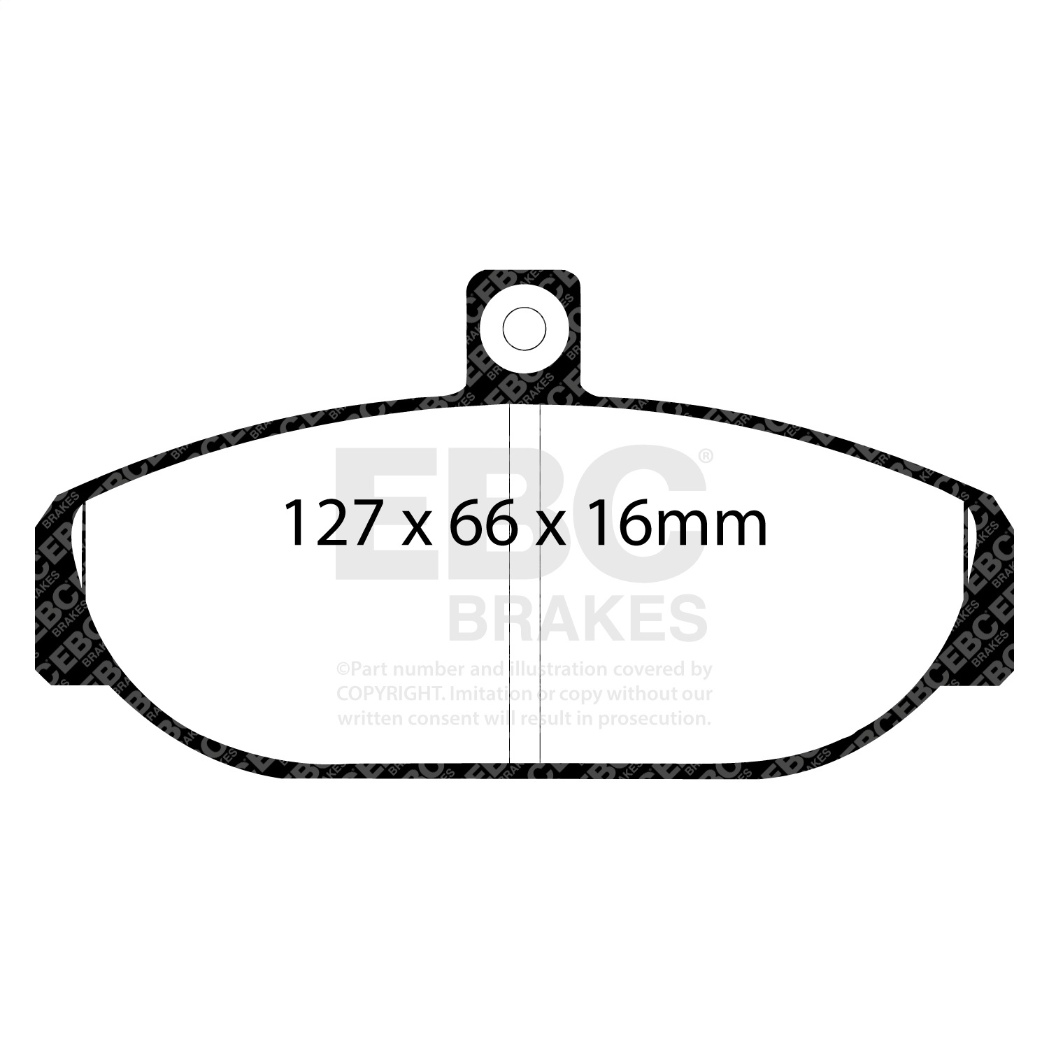 EBC Brakes UD255 Ultimax  Brake Pads Fits 85-91 740