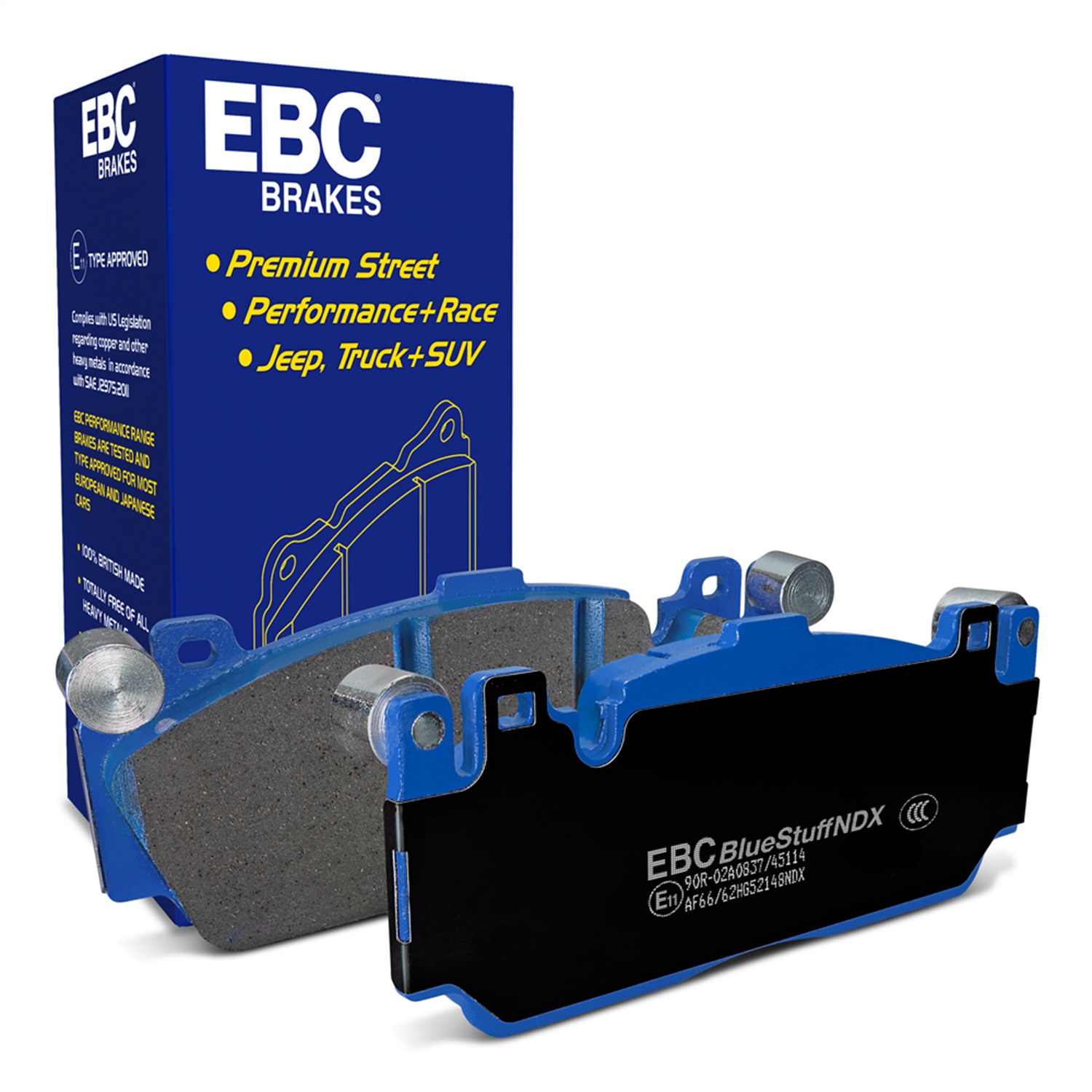 EBC Brakes DP52148NDX Bluestuff NDX Full Race Brake Pads