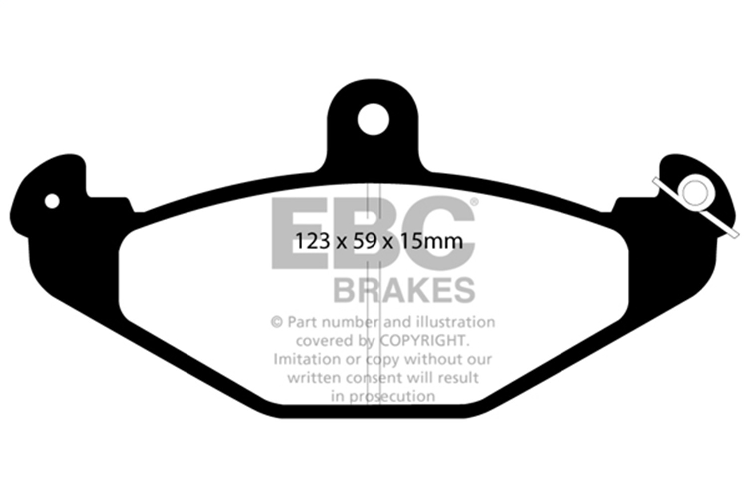 EBC Brakes DP4885R Yellowstuff Street And Track Brake Pads Fits Esprit Viper