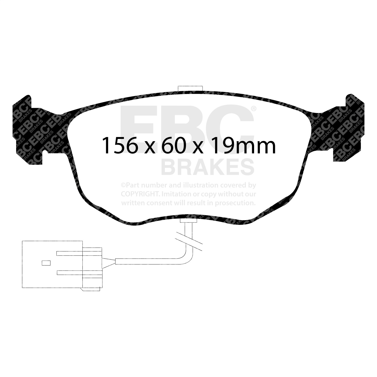 EBC Brakes UD762 Ultimax  Brake Pads Fits 98-99 Contour