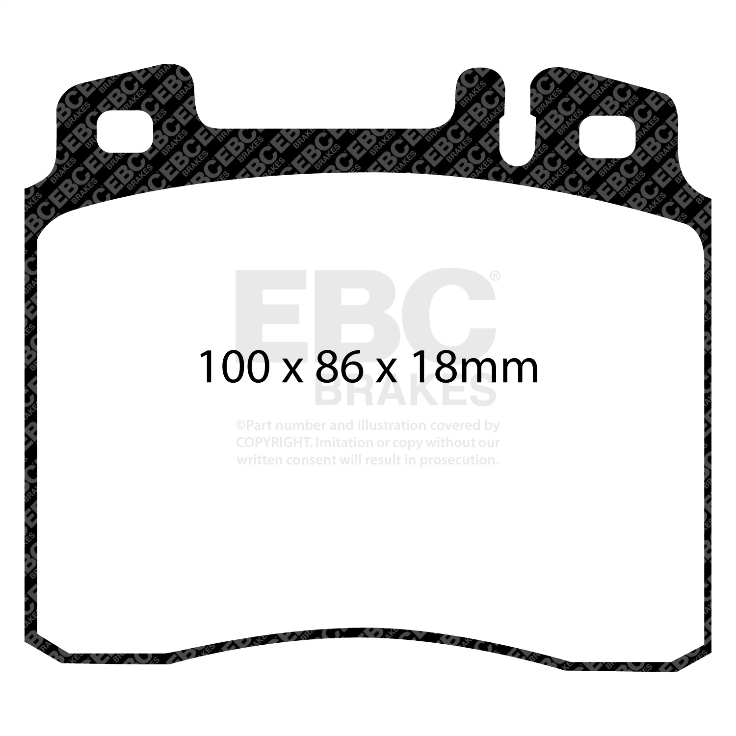 EBC Brakes DP3963C Redstuff Ceramic Low Dust Brake Pads