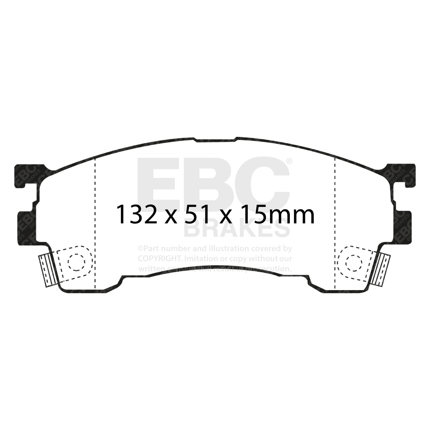 EBC Brakes UD637 Ultimax  Brake Pads Fits 93-02 626 MX-6 Probe Protege Sephia