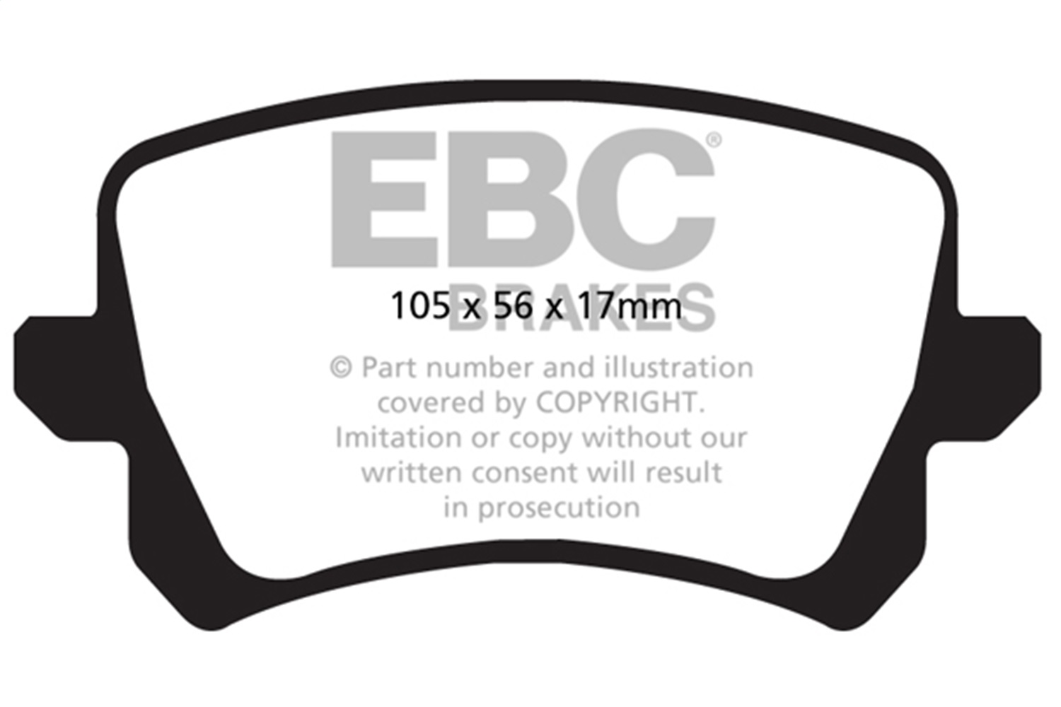 EBC BRAKES REDSTUFF CERAMIC PADS-DP32004C-Rear