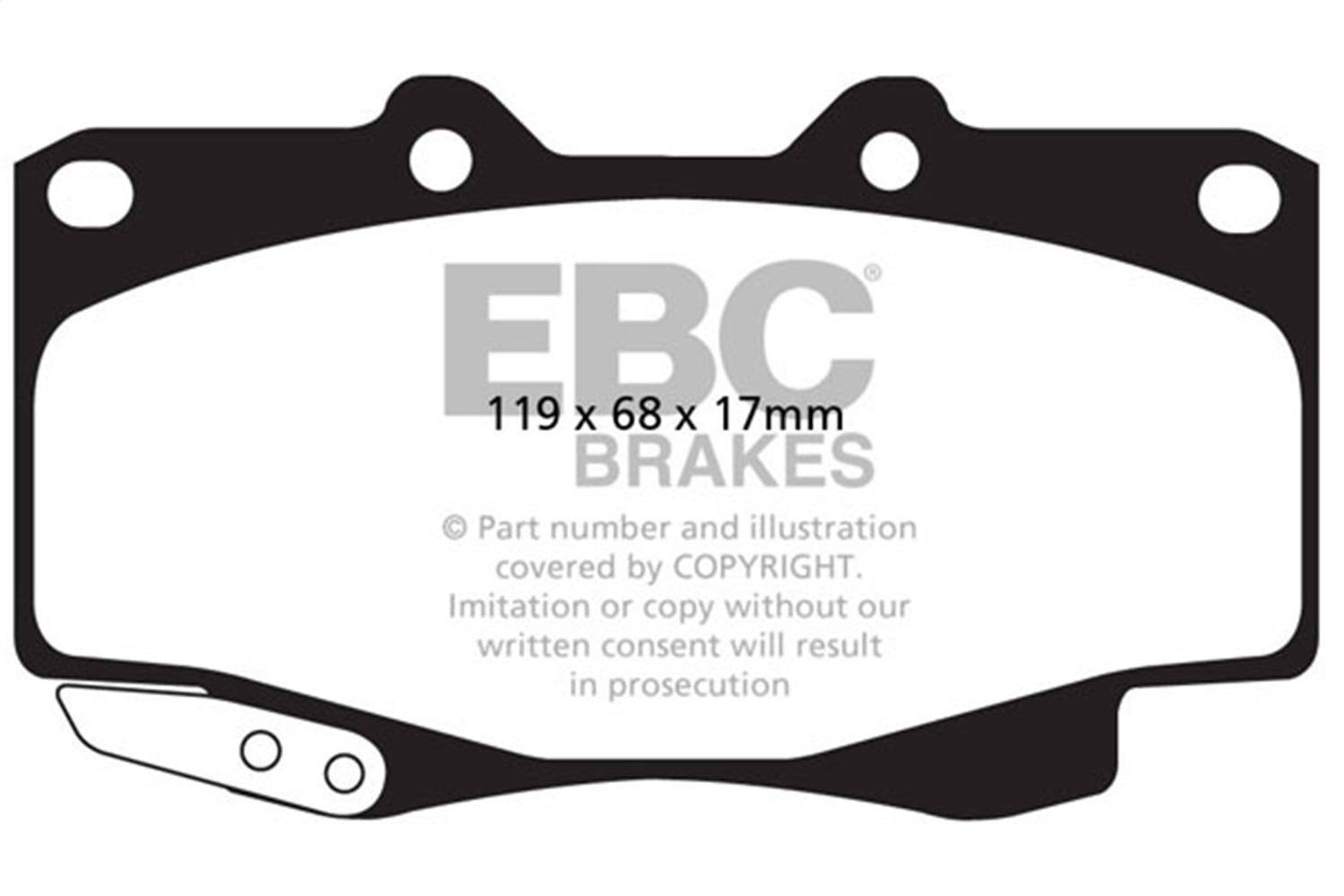 EBC Brakes UD799 Ultimax  Brake Pads Fits 99-04 Tacoma