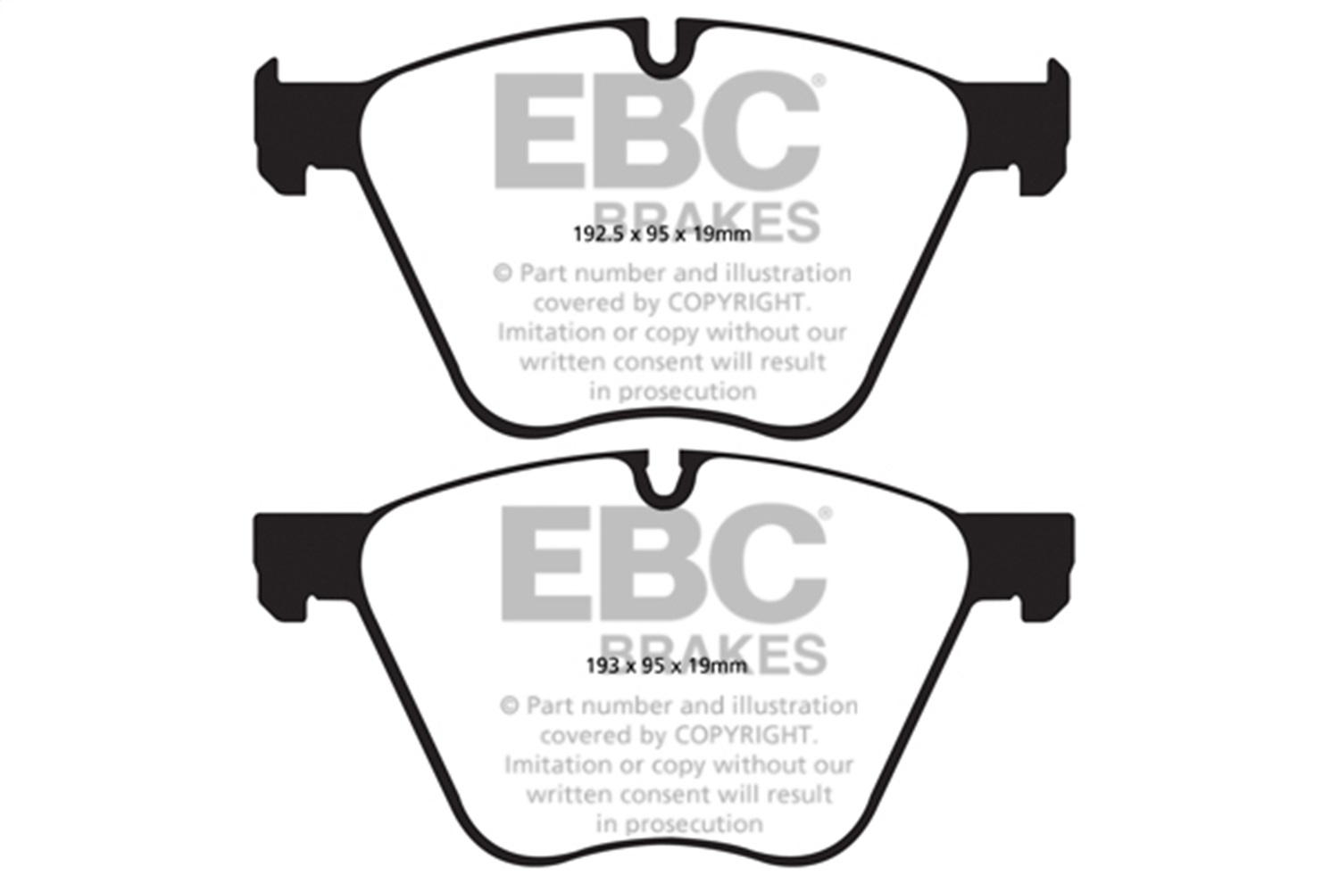 EBC Brakes DP22007 Greenstuff 2000 Series Sport Brake Pads Fits 10-15 760Li