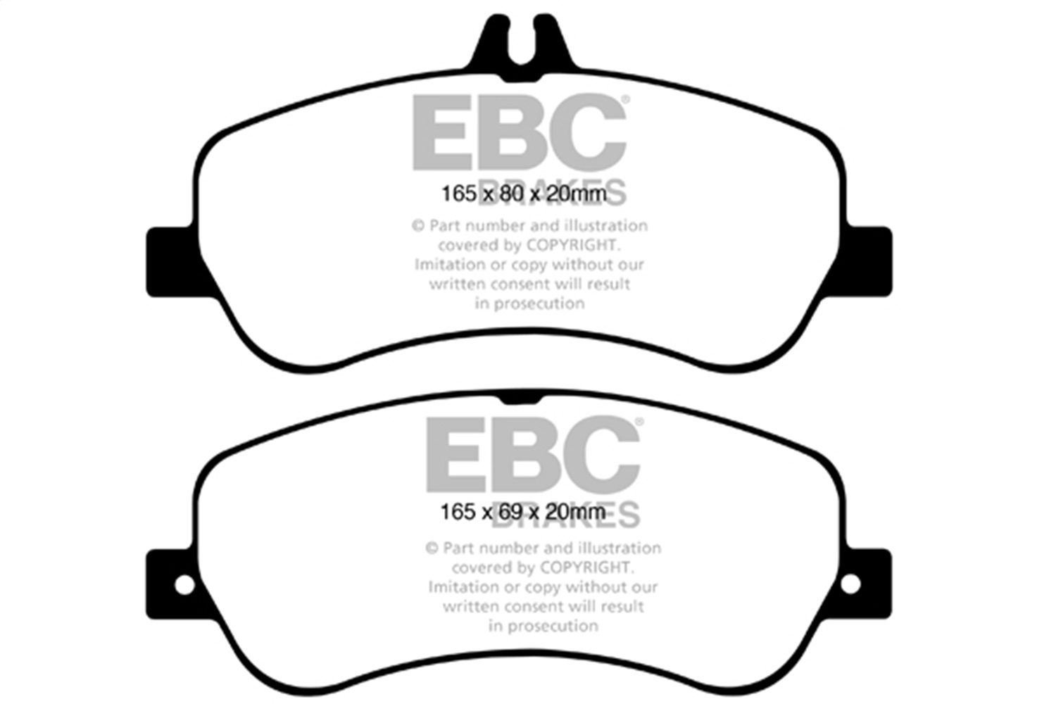 EBC Brakes UD1406 Ultimax  Brake Pads Fits 13-15 GL63 AMG GLK250 GLK350