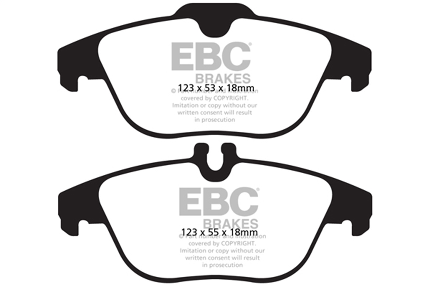 EBC Brakes DP62012 6000 Series Greenstuff Truck/SUV Brakes Disc Pads