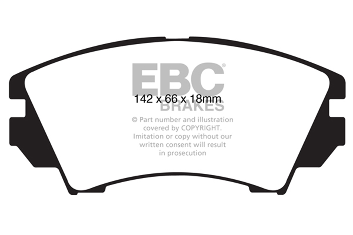 EBC Brakes UD1404 Ultimax  Brake Pads