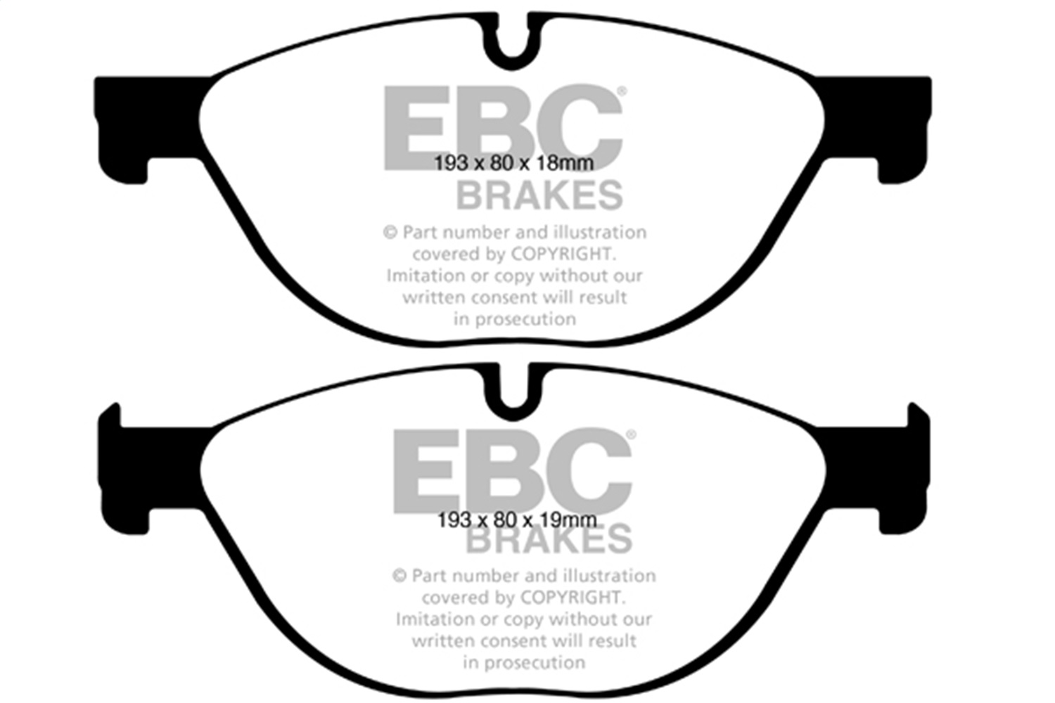 EBC DP42019R - Yellowstuff Front Brake Pads