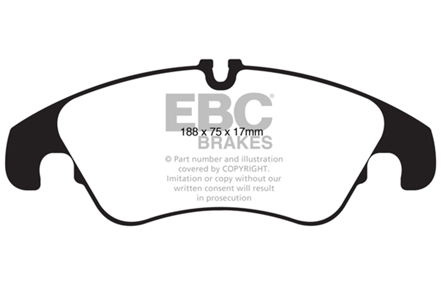 EBC Brakes UD13221 Ultimax  Brake Pads Fits 11-18 A6 A6 Quattro A7 Quattro Q5