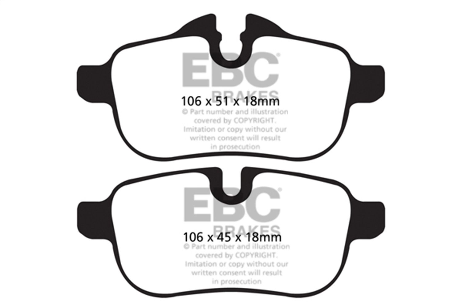 EBC Brakes UD1433 Ultimax  Brake Pads Fits 09-16 Z4