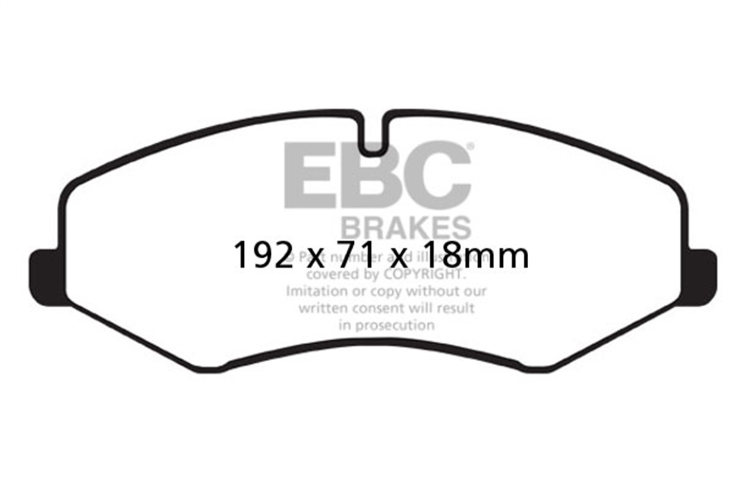 EBC DP62060 - Greenstuff 6000 Series Truck and SUV Front Brake Pads