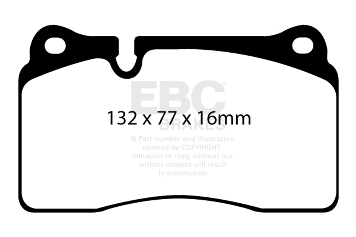 EBC Brakes DP42070R Yellowstuff Street And Track Brake Pads Fits TT Quattro