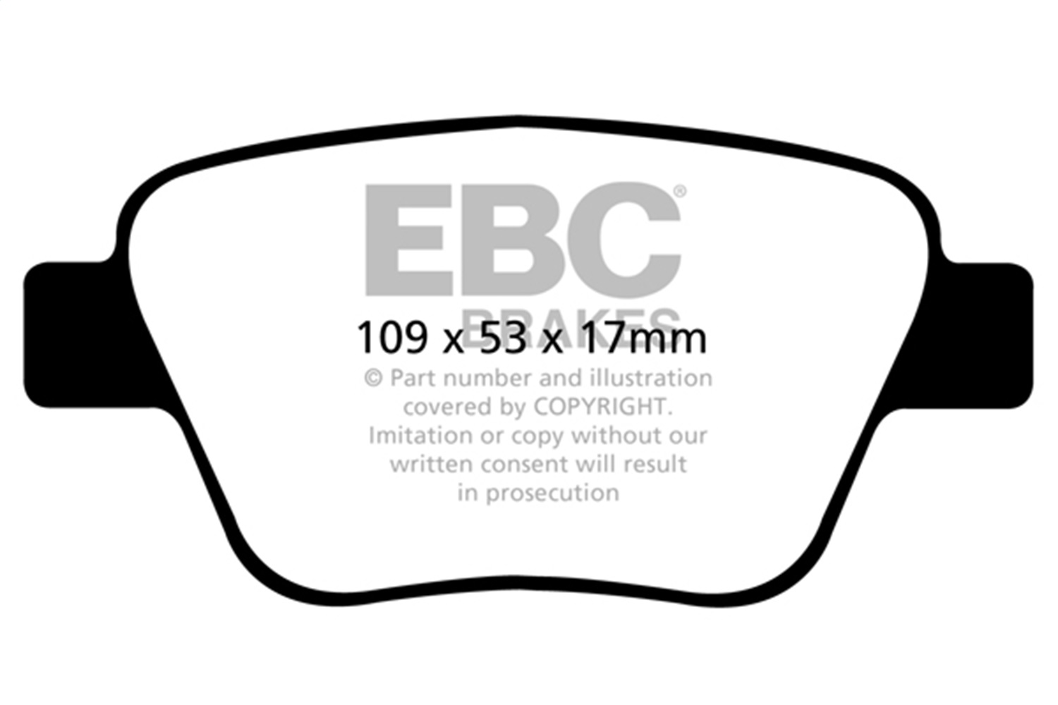 EBC BRAKES YELLOWSTUFF PADS-DP42075R-Rear