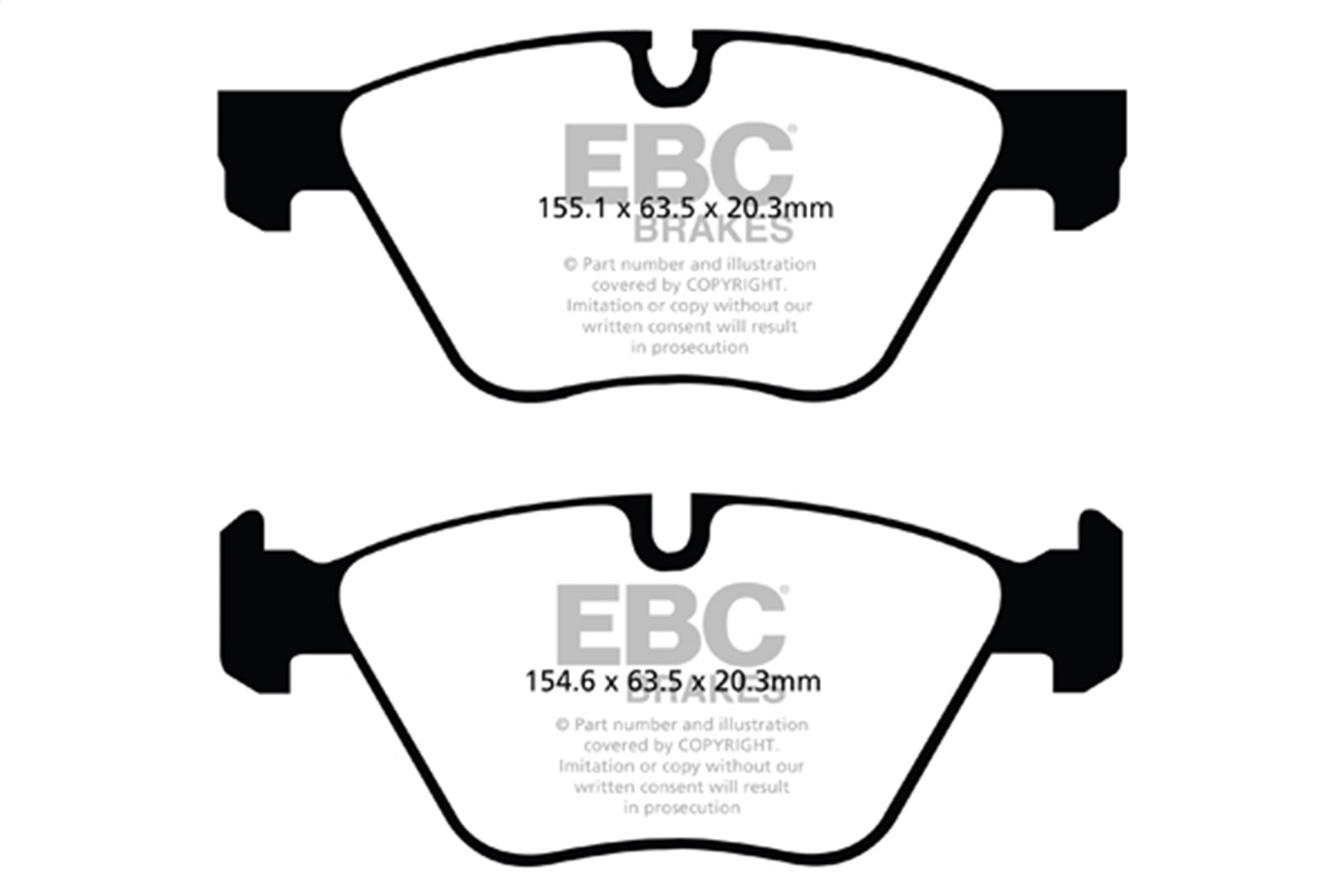 EBC Brakes DP42088R Yellowstuff Street And Track Brake Pads