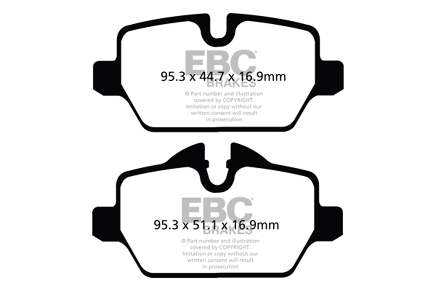 EBC BRAKES REDSTUFF CERAMIC PADS-DP32102C-Rear