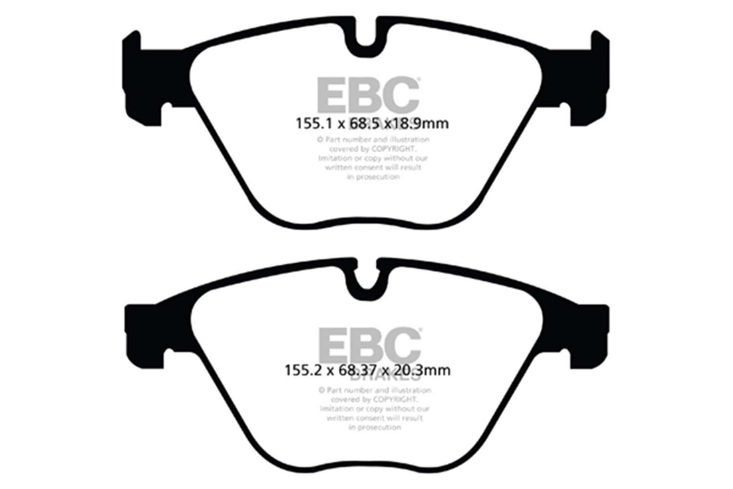 EBC Brakes DP22103 Greenstuff 2000 Series Sport Brake Pads