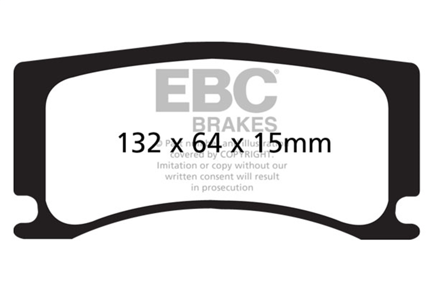 EBC Brakes DP42112R Yellowstuff Street And Track Brake Pads Fits 08-15 XKR