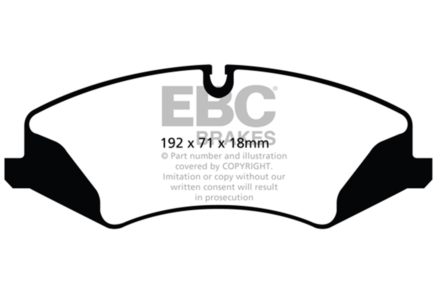 EBC DP62123 - Greenstuff 6000 Series Truck and SUV Front Brake Pads