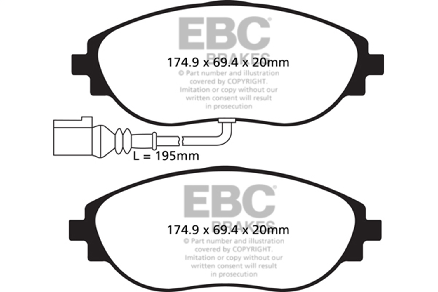 EBC Brakes UD1633 Ultimax  Brake Pads