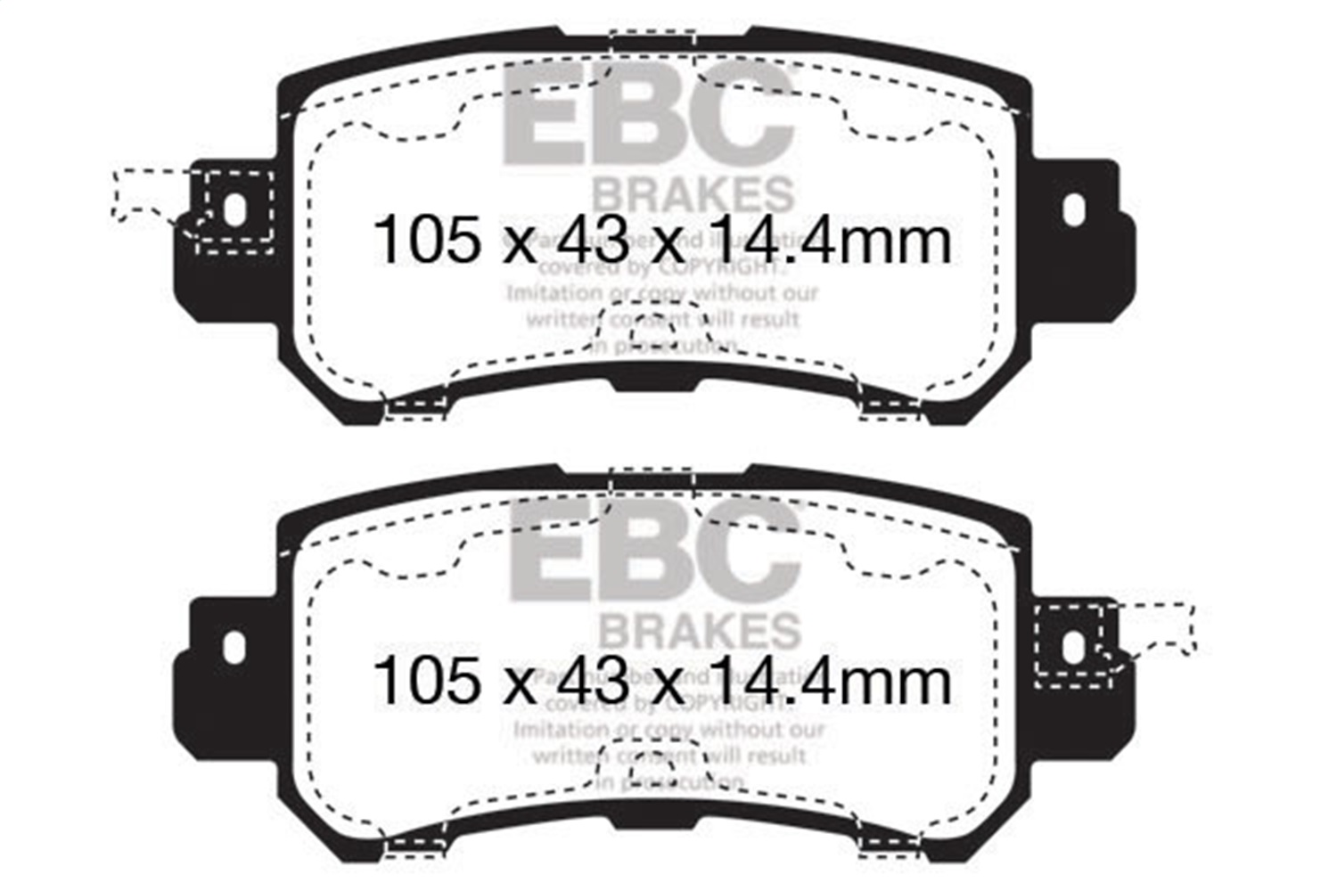 EBC Brakes UD1624 Ultimax  Brake Pads Fits 13-15 CX-5