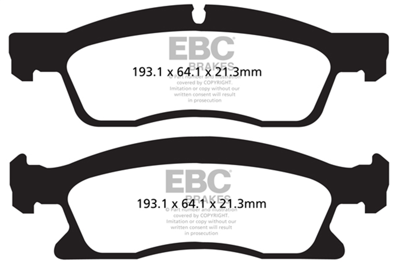 EBC BRAKES YELLOWSTUFF PADS-DP42136R-Front