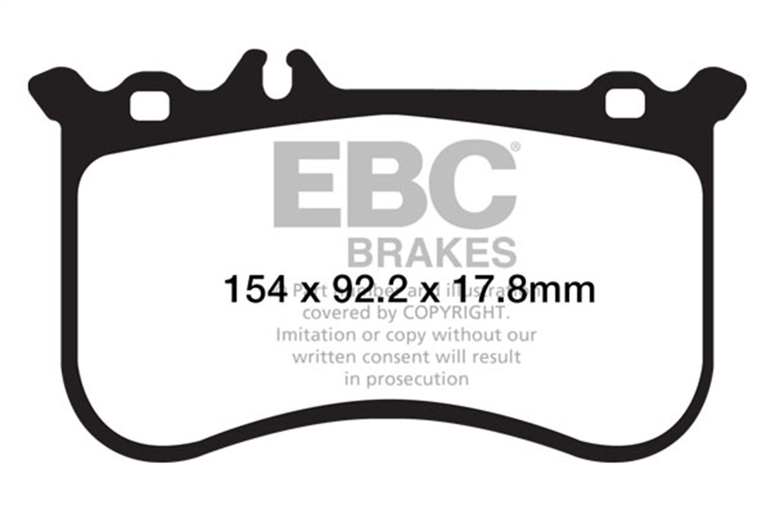 EBC Brakes DP32138C Redstuff Ceramic Low Dust Brake Pads