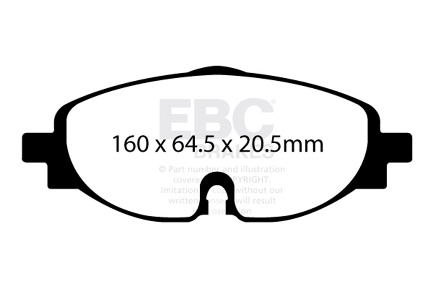 EBC Brakes UD1760 Ultimax  Brake Pads