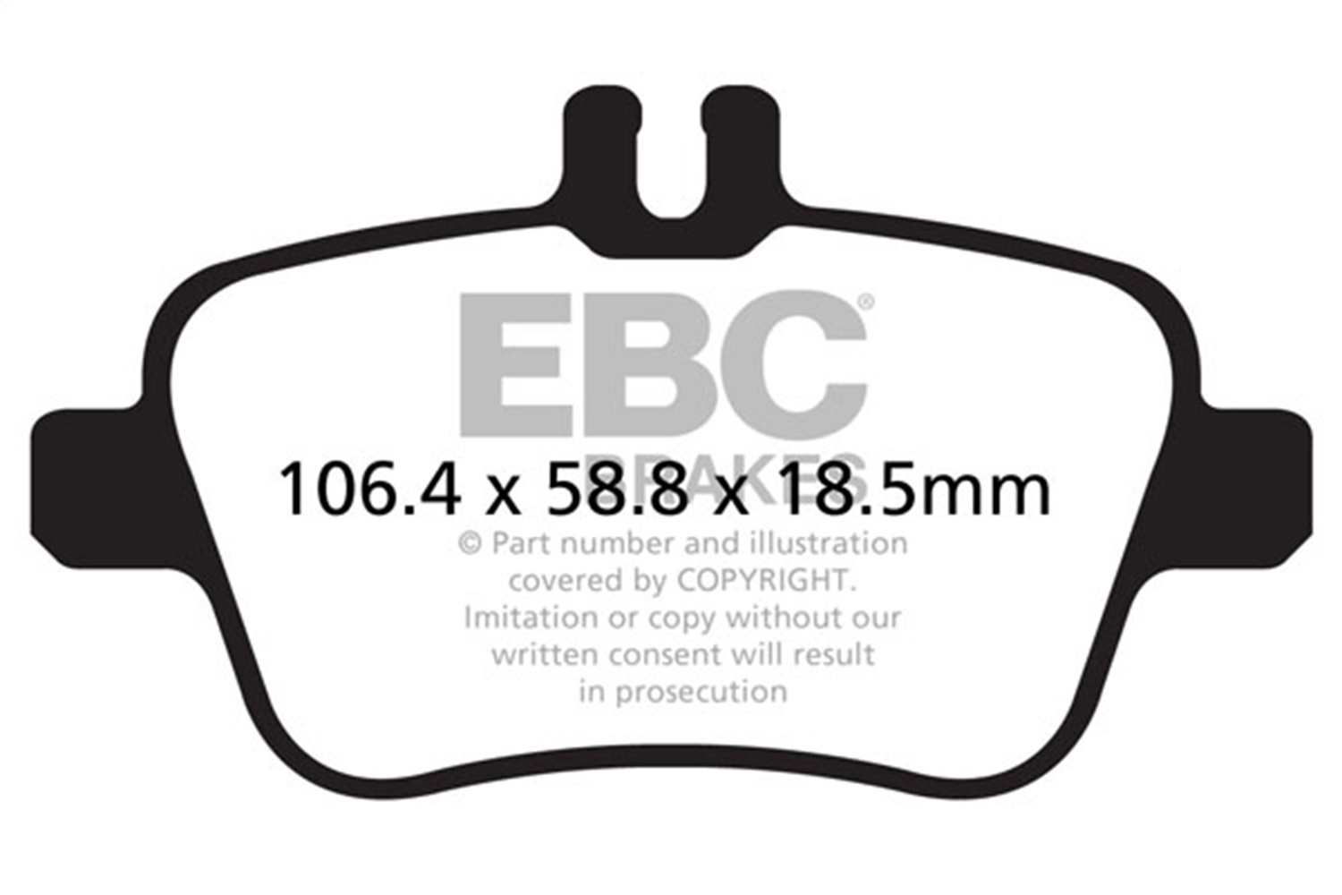 EBC Brakes UD1646 Ultimax  Brake Pads Fits B250 B250e CLA250 GLA250 QX30 SLK250