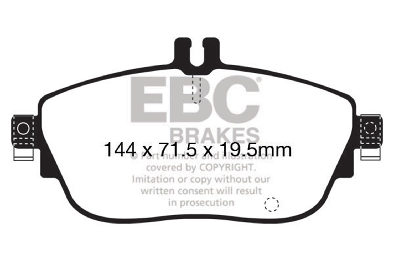 EBC Brakes UD1694 Ultimax  Brake Pads Fits 14-20 B250 CLA250 GLA250 QX30