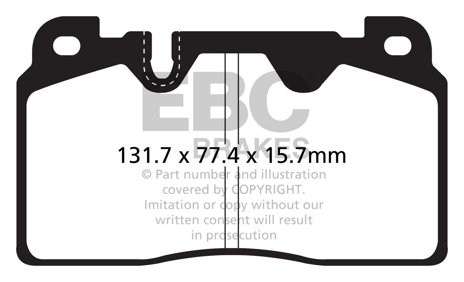 EBC DP32168C Redstuff Pads - Front