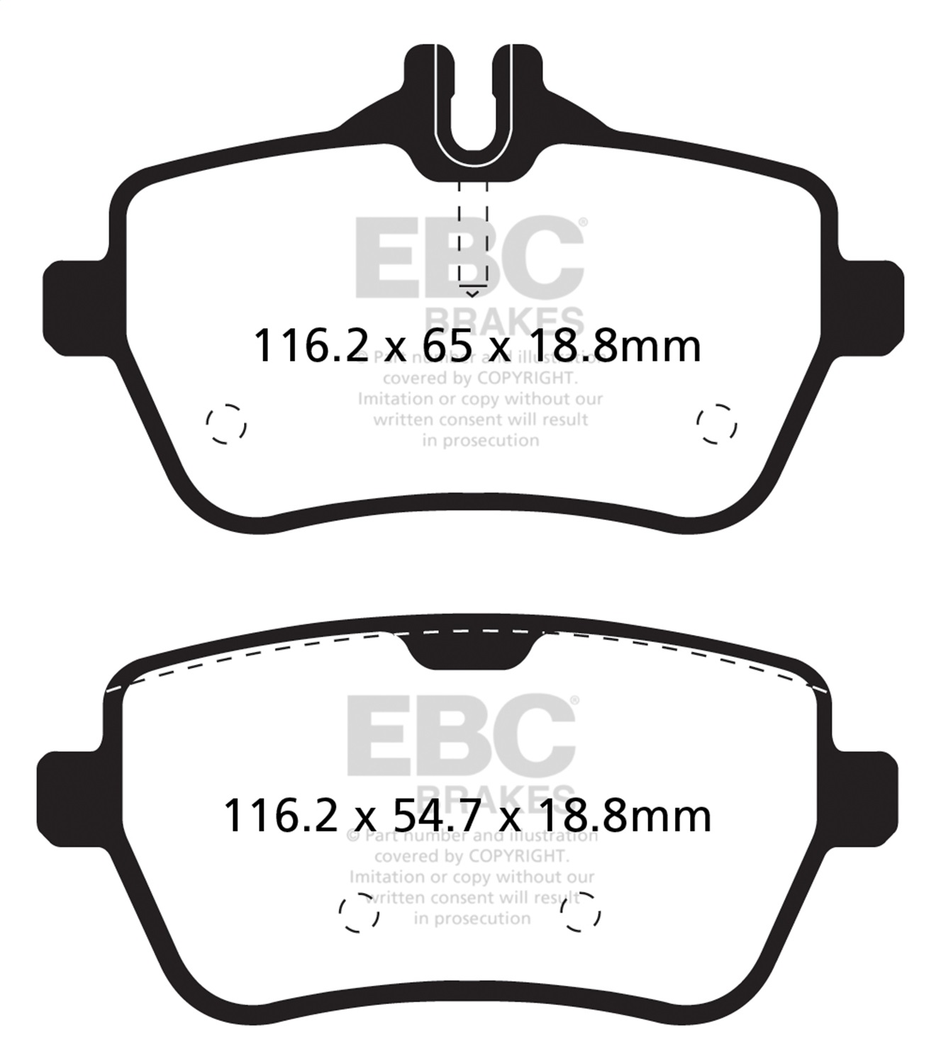 EBC DP32180C Redstuff Pads - Rear