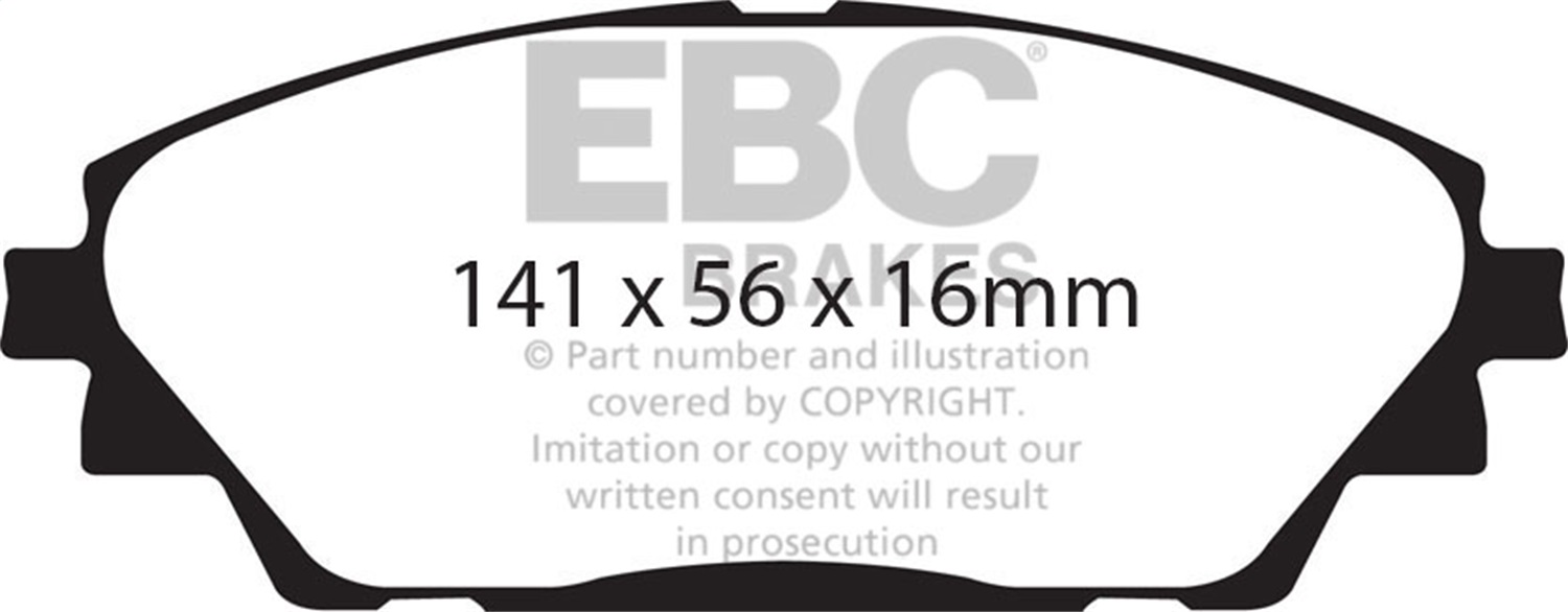 EBC DP42185R Yellowstuff Pads - Front