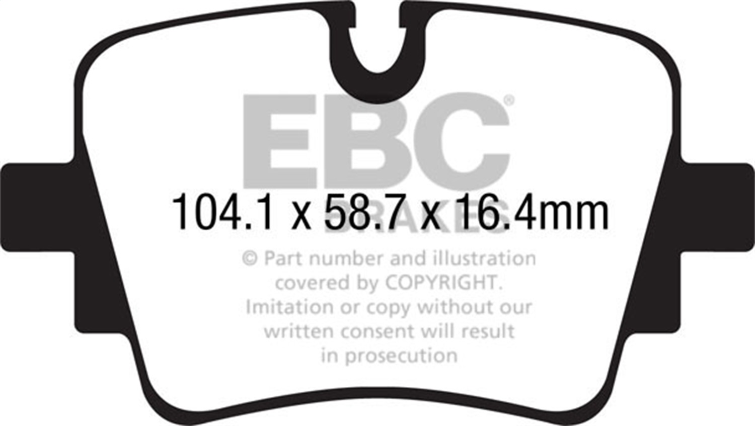 EBC Brakes DP32190C Redstuff Ceramic Low Dust Brake Pads Fits 14-23 F-Type