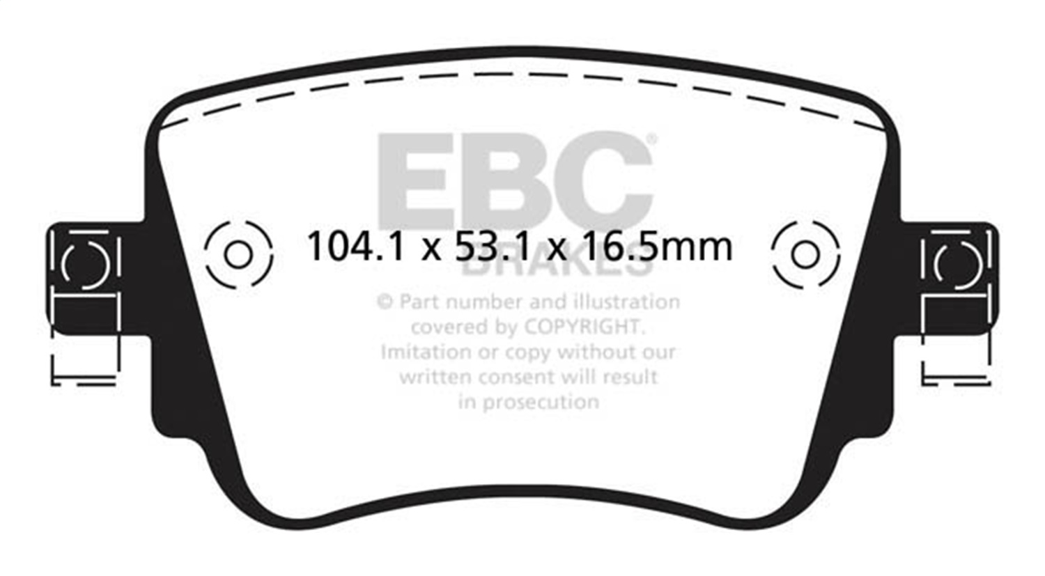 EBC DP32201C Redstuff Pads - Rear