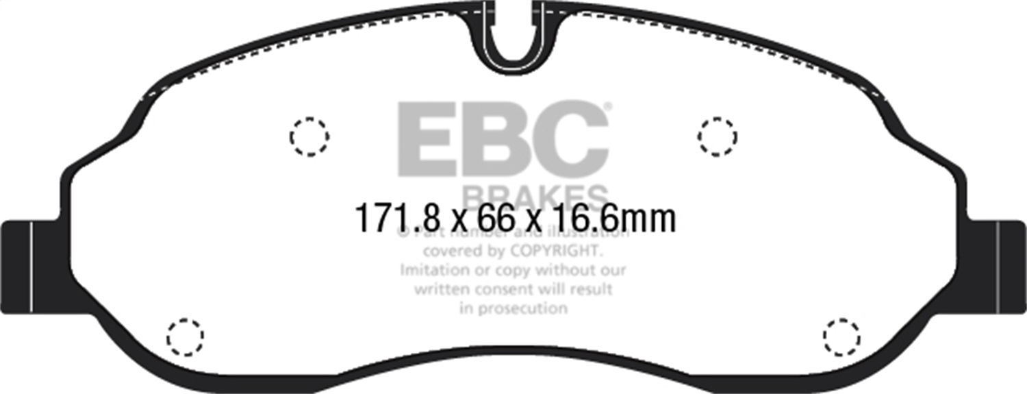 EBC Brakes UD1774 Ultimax  Brake Pads