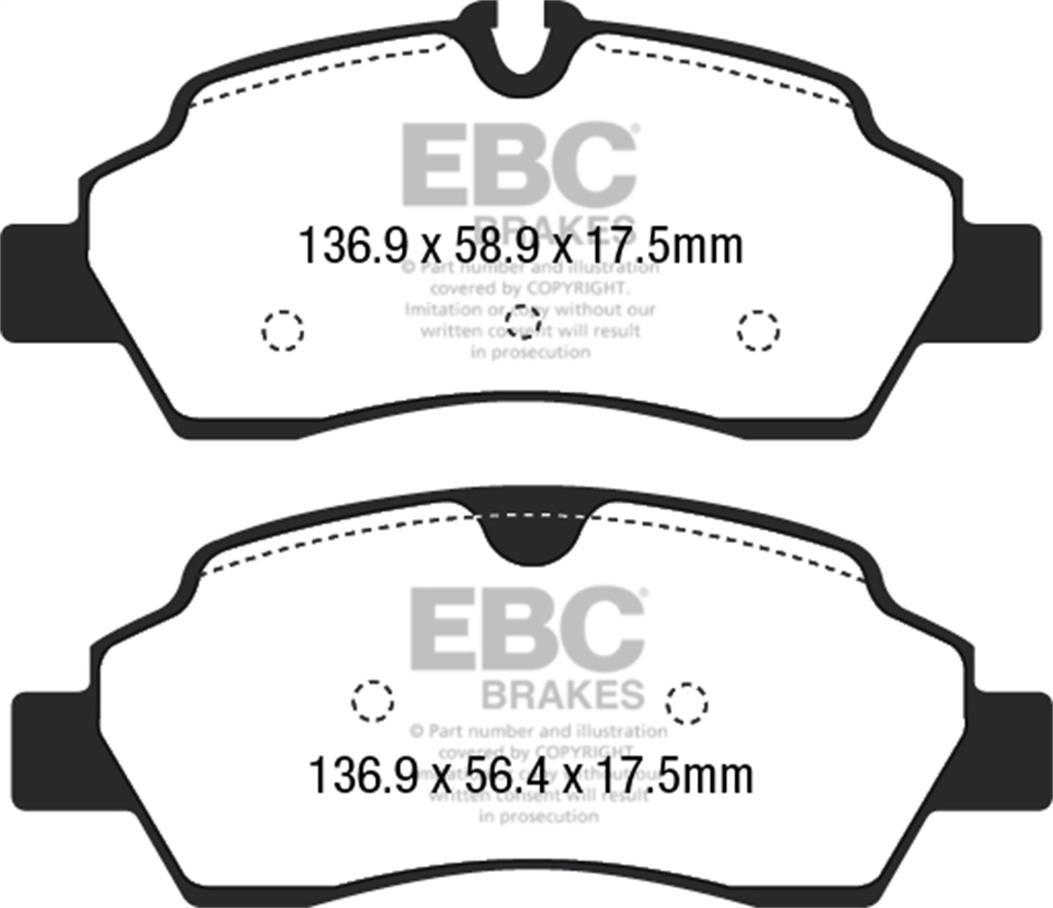 EBC Brakes UD1775 Ultimax  Brake Pads