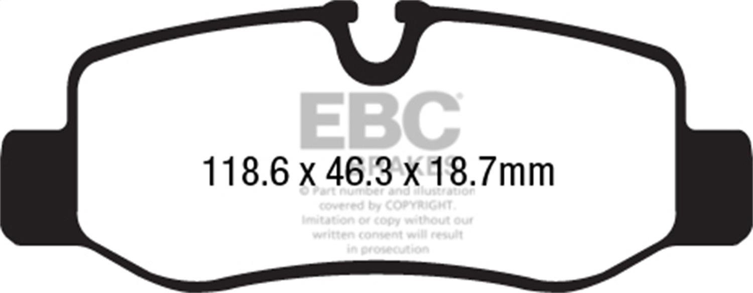 EBC Brakes UD1893 Ultimax  Brake Pads Fits 16-23 Metris