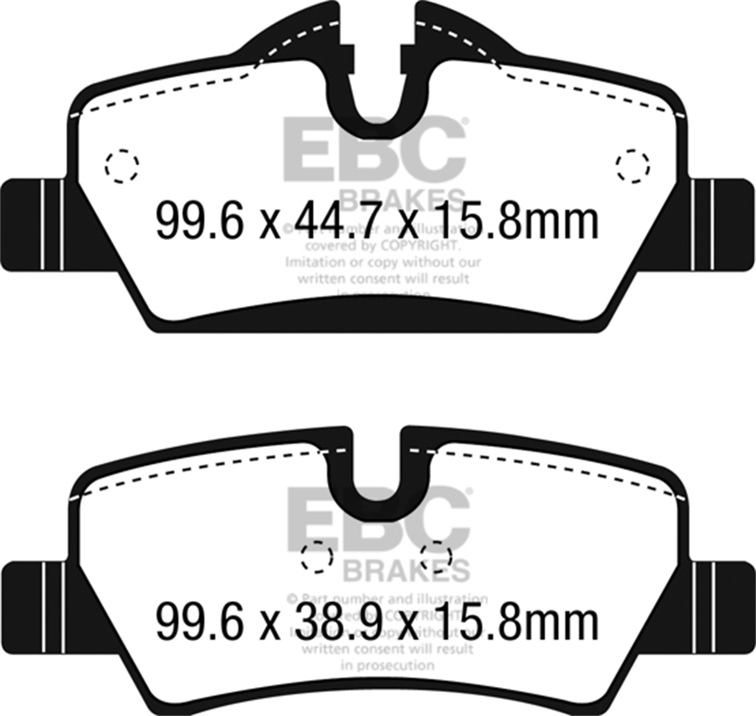 EBC Brakes UD1800 Ultimax  Brake Pads Fits 14-23 Cooper